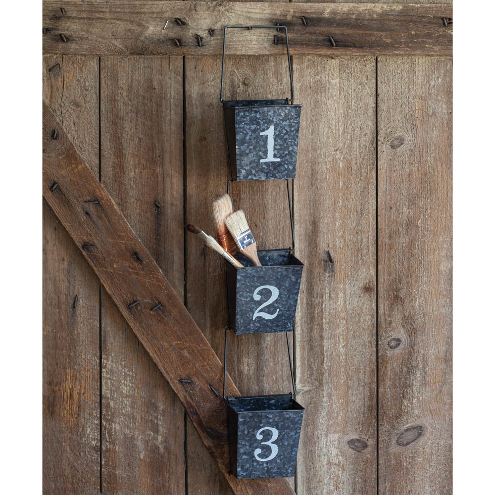 💙 Set of Three Numbered Wall Pockets