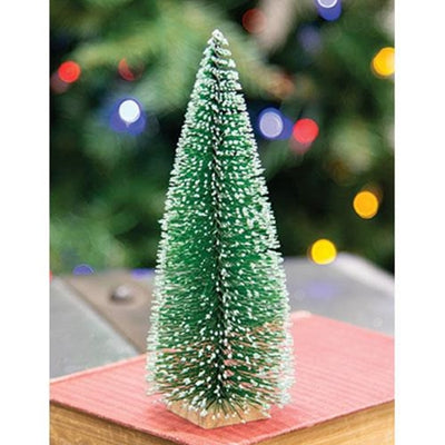 Frosty Bottle Brush 7" H Tree