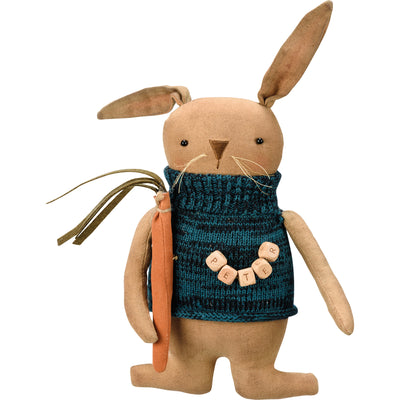 Surprise Me Sale 🤭 Peter Rabbit in Sweater with Carrot Fabric Doll