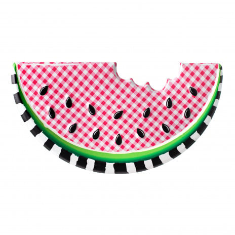 💙 Gingham Watermelon Slice 12" Metal Embossed Hanger