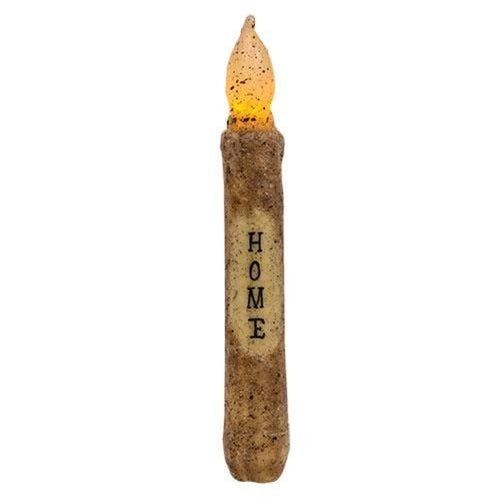 💙 HOME Burnt Mustard Timer Taper Candle