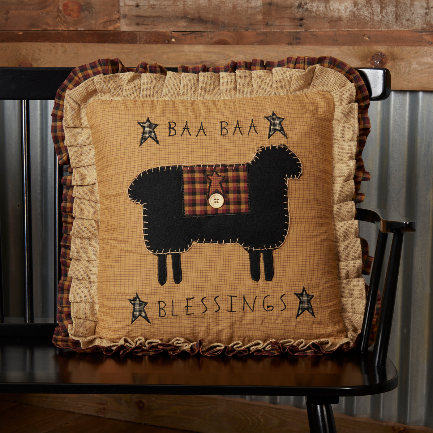 Heritage Farms Baa Baa Blessings 18" Throw Pillow