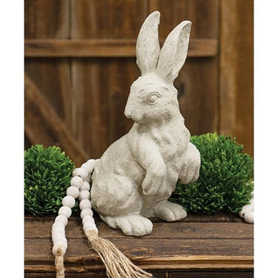 Natural Watchful Bunny 13" H Figure