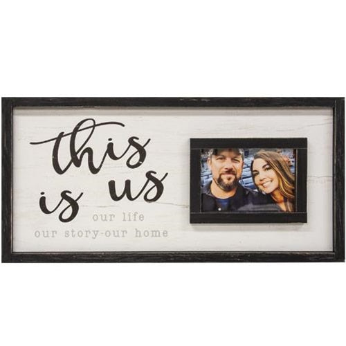 This Is Us Framed 24" Sign with Picture Frame