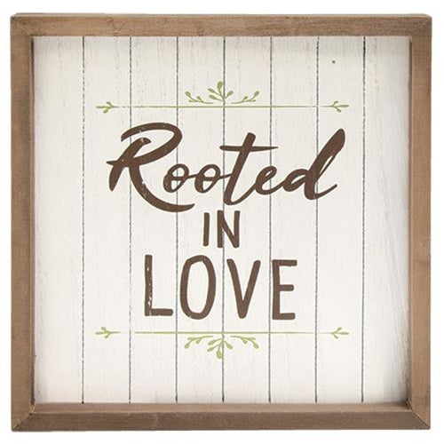 Rooted in Love Framed Sign