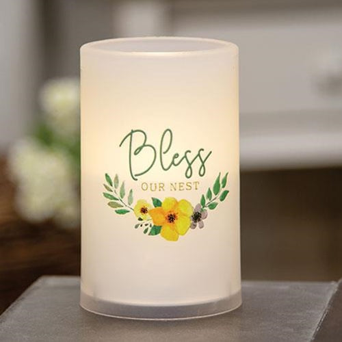 Bless Our Nest 5" Timer LED Pillar Candle