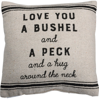 Love You a Bushel and a Peck Throw Pillow