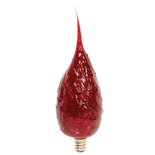 💙 Large Ruby Red Silicone Dipped Flicker Bulb