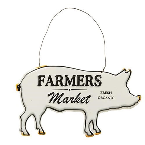 💙 Farmers Market Pig Silhouette Ornament
