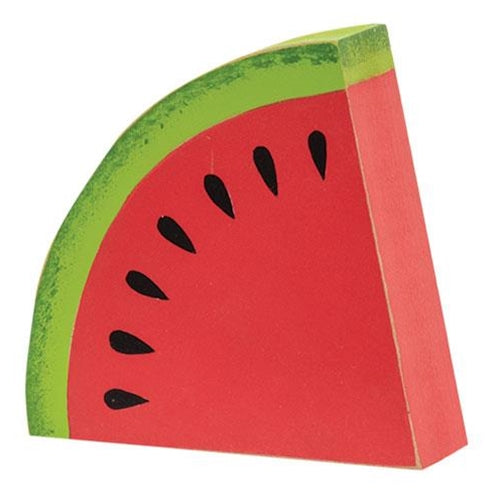 💙 Chunky Watermelon Wedge Wooden Sitter