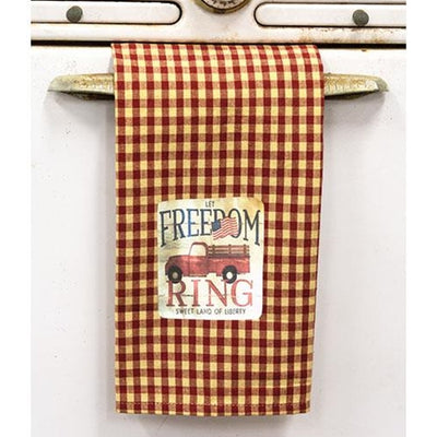 Let Freedom Ring Americana Truck Dish Towel