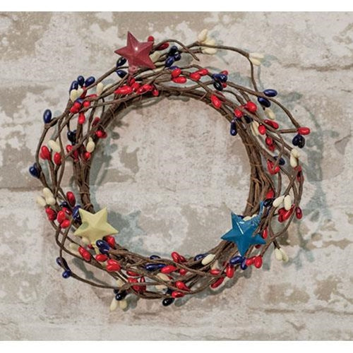 💙 Americana Pip and Stars Small 6" Wreath Ring