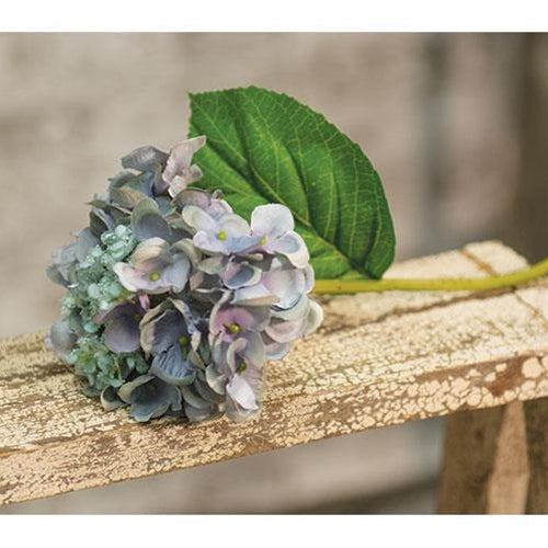 Blue Hydrangea 9" Floral Pick Stem