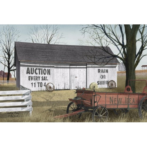 Billy Jacobs Auction Barn 8" x 10" Canvas Print