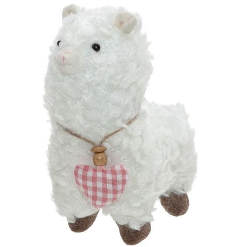 Standing Baby Llama with Heart Collar