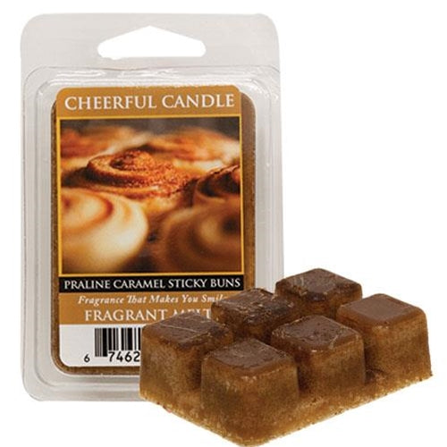 💙 Praline Caramel Sticky Buns Wax Melts Cheerful Candle