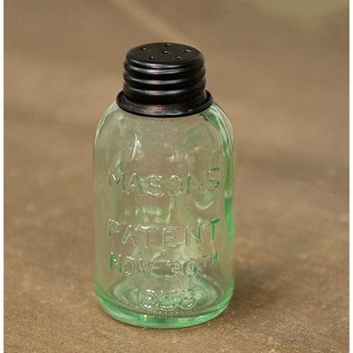 💙 Mini Reproduction Mason Jar with Metal Shaker Lid