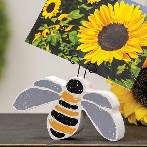 💙 Bee Wooden Chunky Shelf Sitter