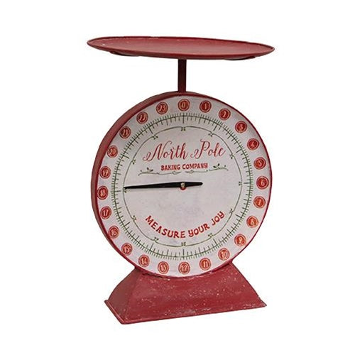 North Pole Baking Company Red Metal Scale