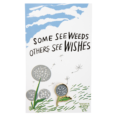 Surprise Me Sale 🤭 💙 Some See Weeds Others See Wishes Dandelion Enamel Pin