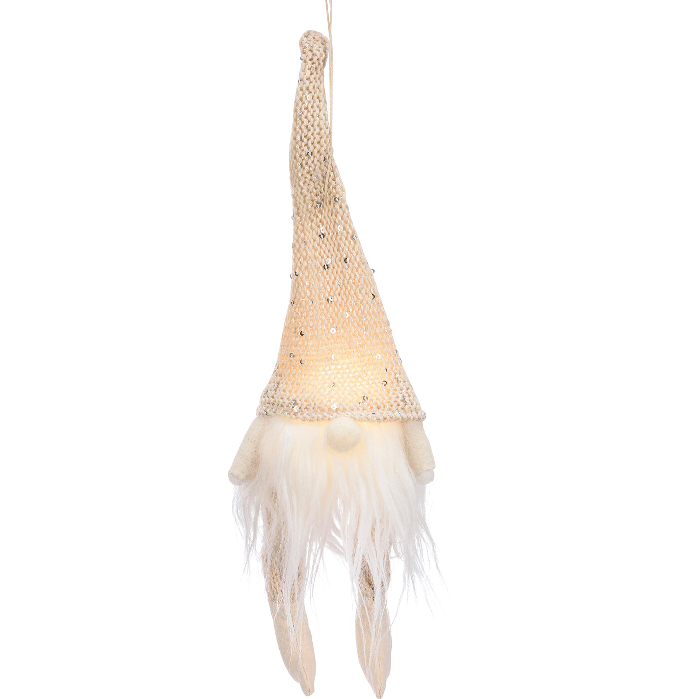 💙 Cream Gnome Lighted Ornament