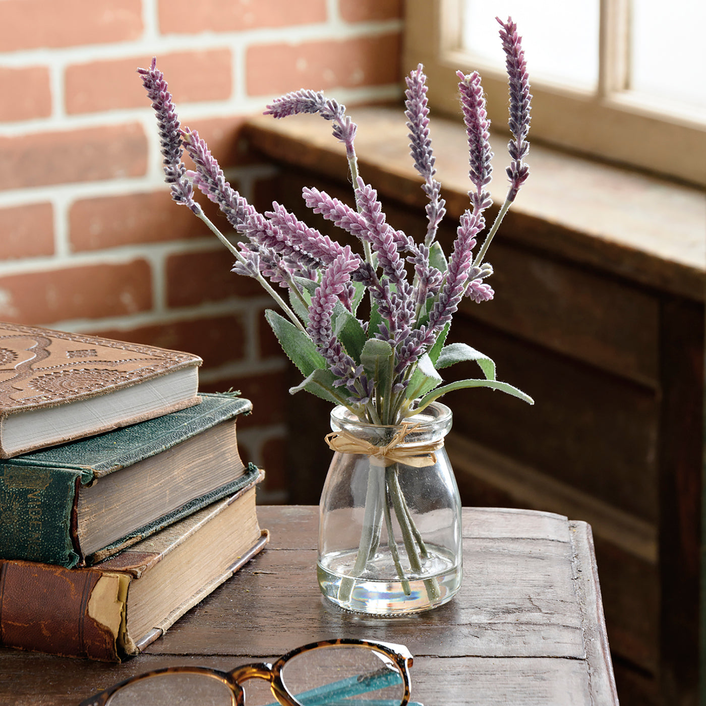 Lavender Blooms Faux Florals in a Vase
