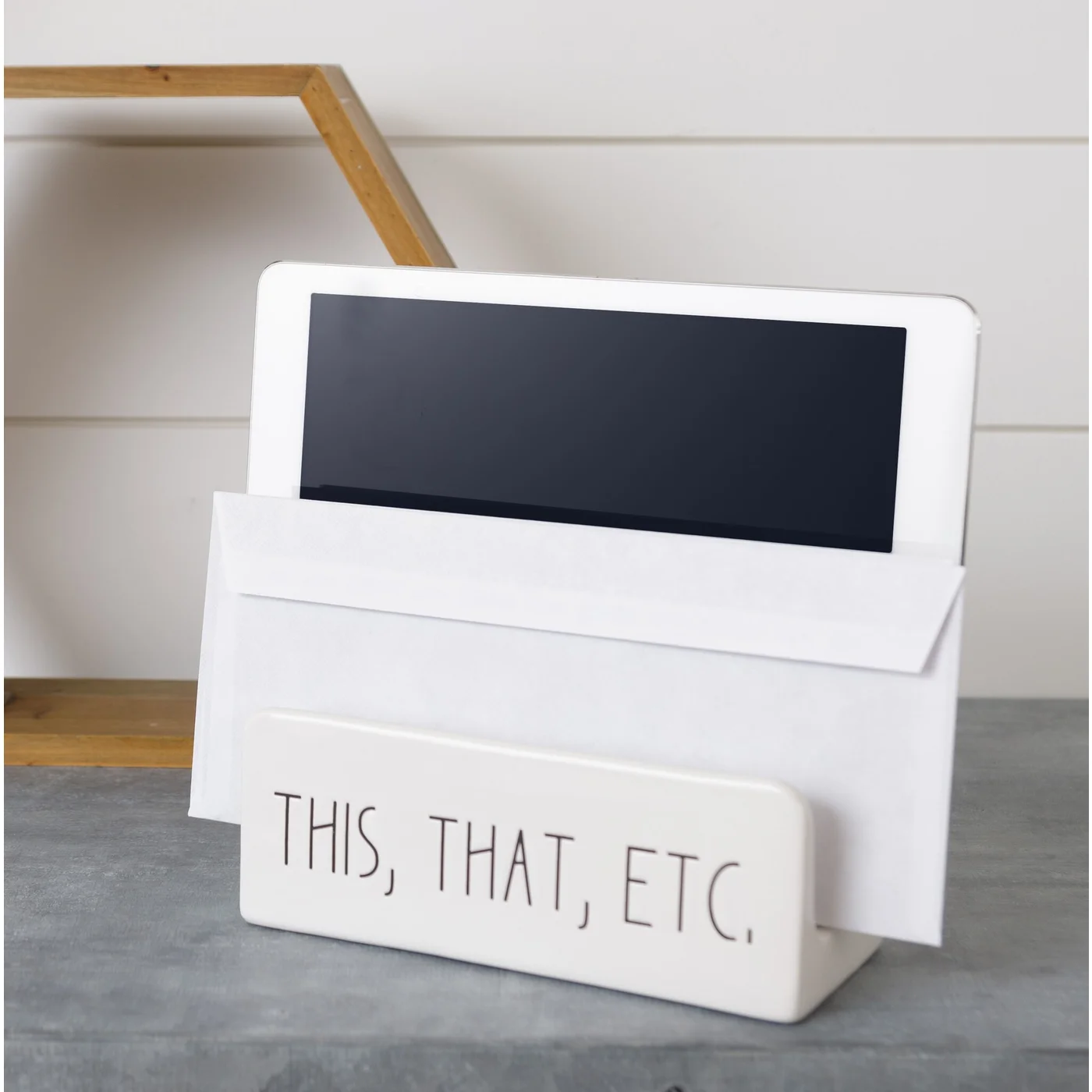 This That Etc Ceramic Mail Desktop Sorter