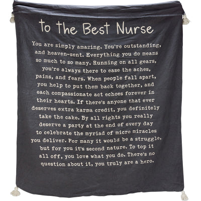 To The Best Nurse Poem Throw