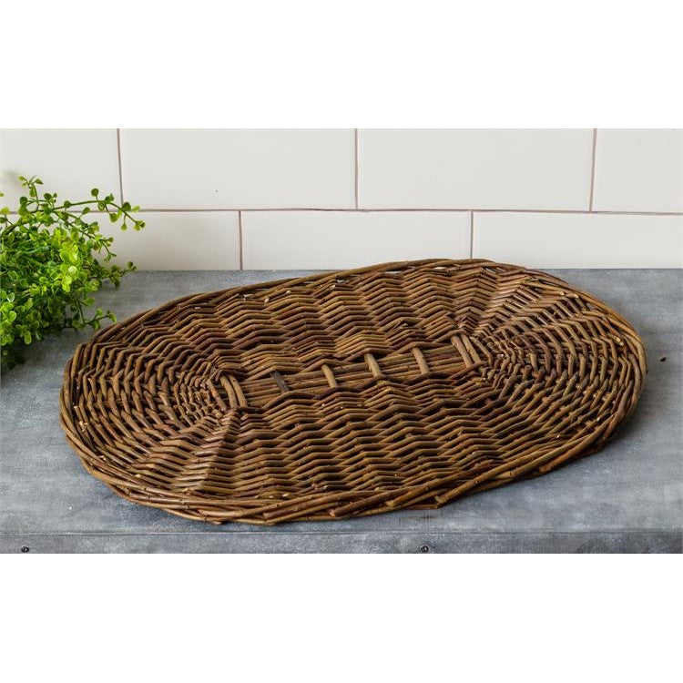 Oval Natural Willow 18" Placemat