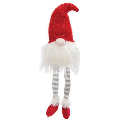 Dangle Leg Santa Gnome with LED Light