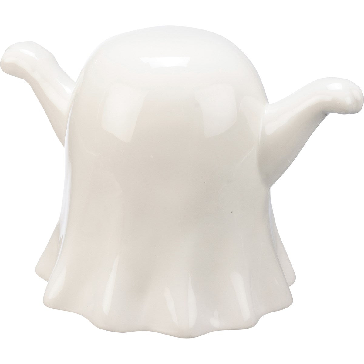 💙 Spooky Ghost 7.5" Ceramic Candle Holder