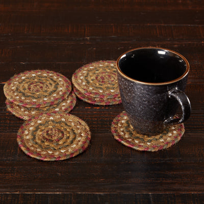 💙 Set of 6 Tea Cabin Jute Coasters