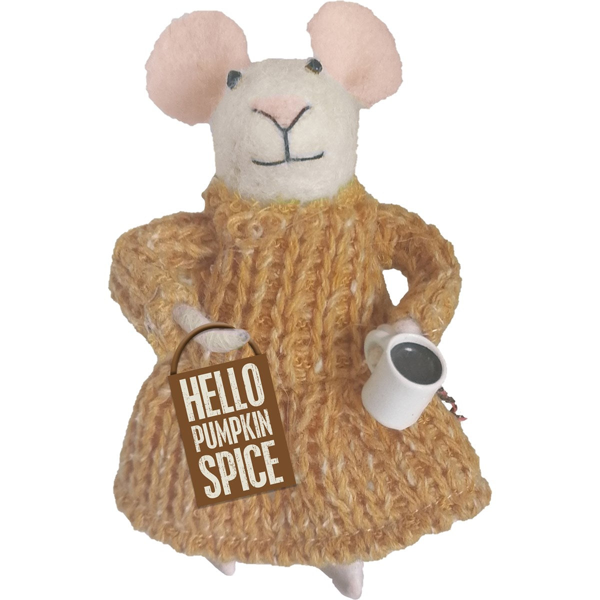 💙 Hello Pumpkin Spice Mouse Small Felt Figure