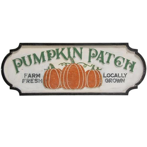 Pumpkin Patch Farm Fresh Wooden Sign