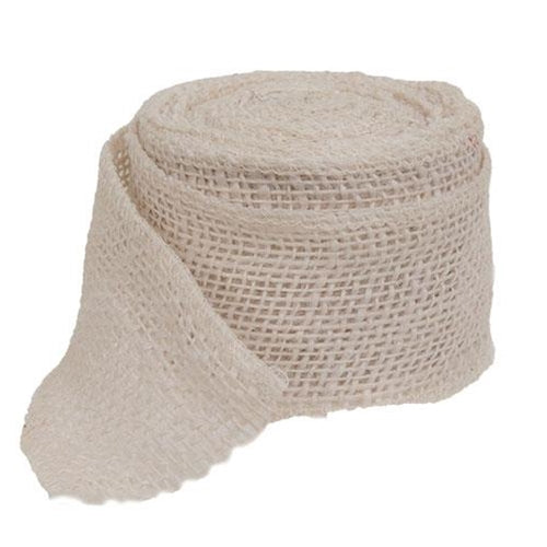 Ivory Burlap Ribbon 2.5" W x 10 Yards