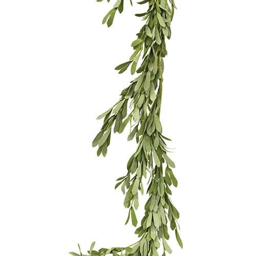 💙 Foamy Willow Leaves 4 Ft Faux Foliage Garland
