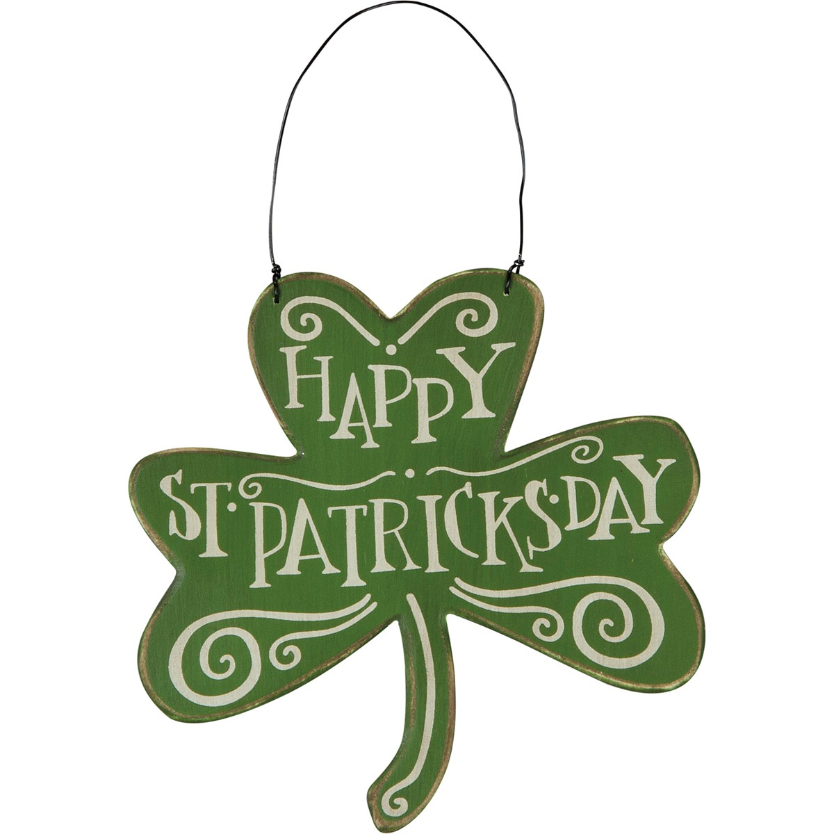 Happy St Patrick's Day Shamrock Ornament