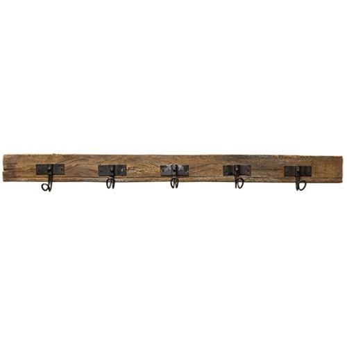 Five Hook Wall Rack