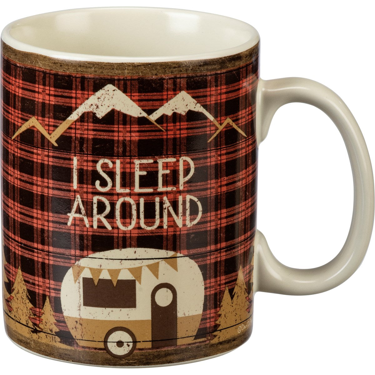 💙 I Sleep Around Camper and Tent 20 oz Mug