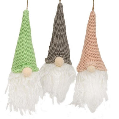 Set of 3 Pastel Hats Gnome Ornaments