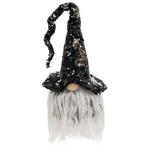 Sequin Witch Hat Gnome 10" H