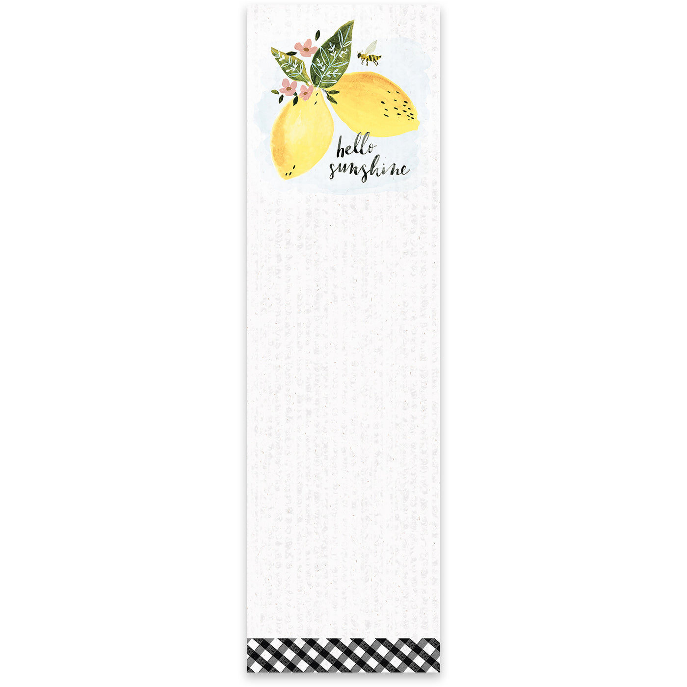 Hello Sunshine Lemon and Bee Magnetic List Pad