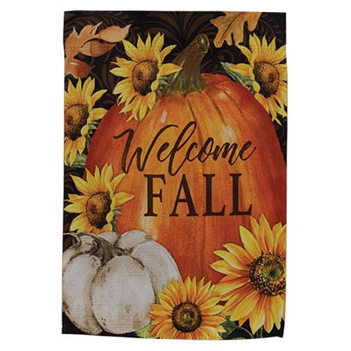 Welcome Fall Pumpkins Garden Flag