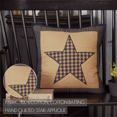 Teton Star Quilted 16" Throw Pillow