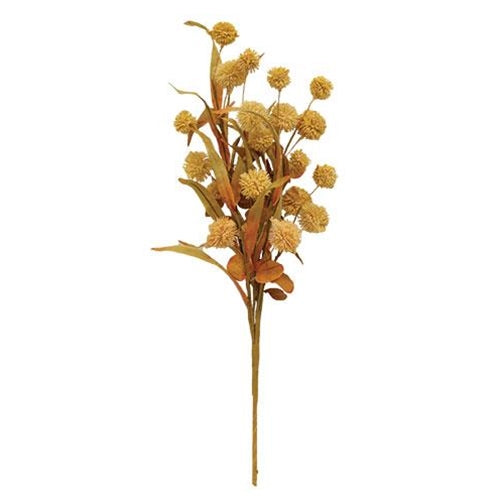 Cream Thistle Top 20.5" Faux Floral Bush