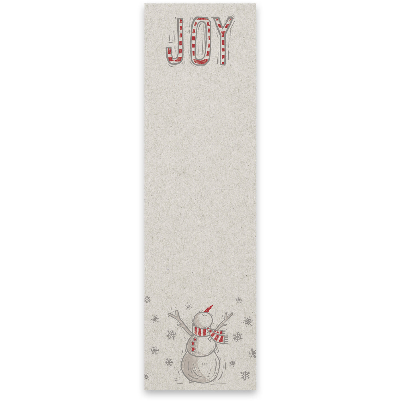 Joy Snowman Christmas List Notepad