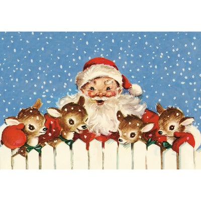 💙 Nostalgic Santa and Friends Paper Placemats Set of 24