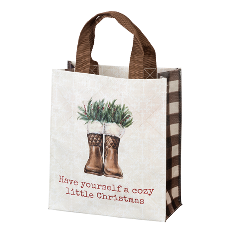 Warmest Holiday Wishes Double Sided Market Bag