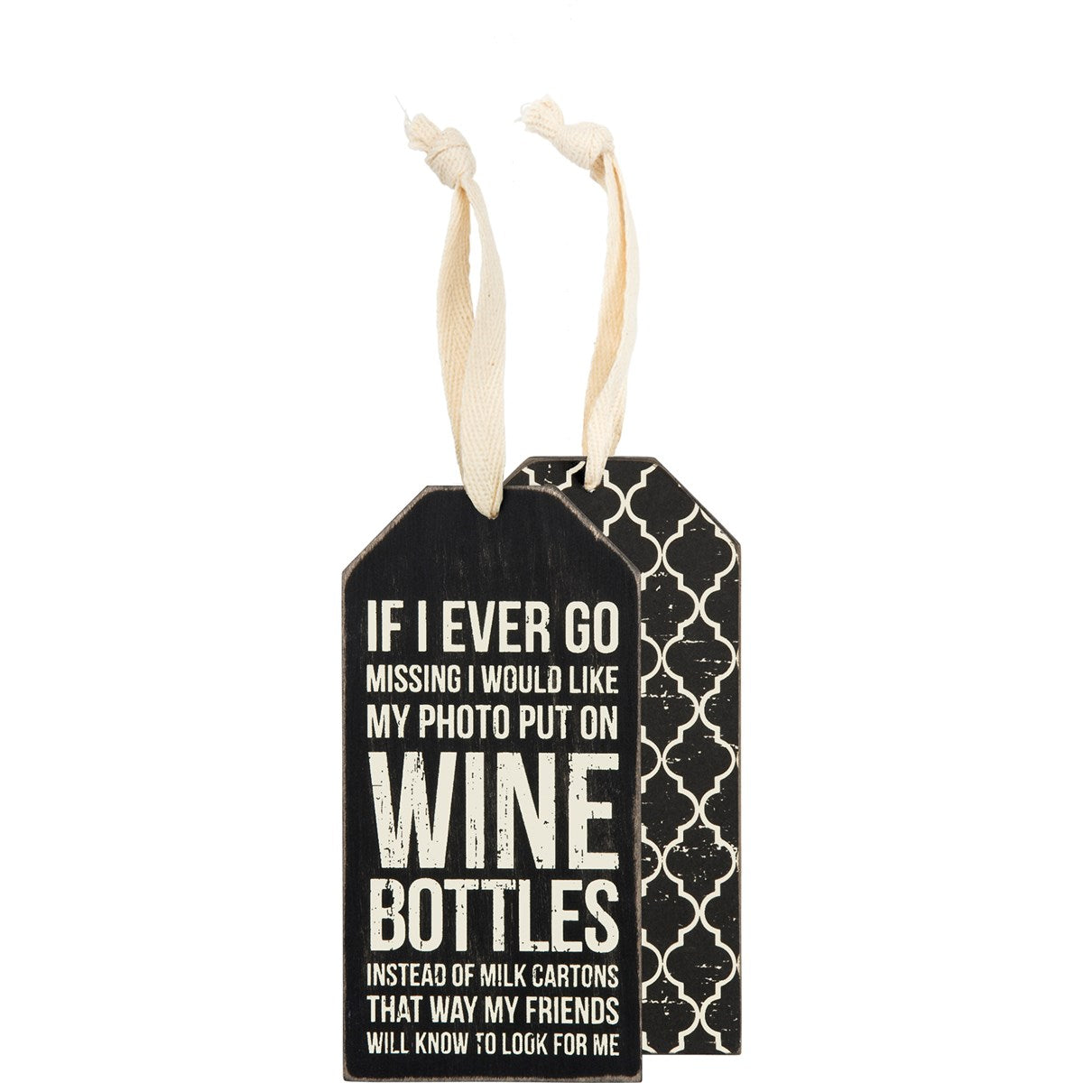 💙 Put My Missing Photo on Wine Bottles - Bottle Tag
