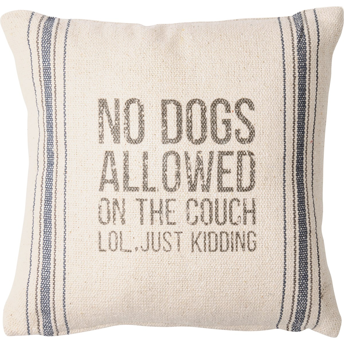 No Dogs Allowed LOL, Just Kidding 10" Small Pillow